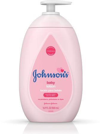 Johnson's Moisturizing Pink Baby Lotion with Coconut Oil, 33.8 fl. oz