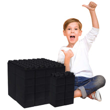 Jumbo Building Blocks - Black 48 pc Set for Kids Ages 3-8 for Indoor & Outdoor Play
