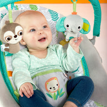 Jungle Vines Comfy Baby Bouncer with Vibrating Infant Seat, Toy Bar & Taggies (Unisex)