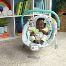 Jungle Vines Comfy Baby Bouncer with Vibrating Infant Seat, Toy Bar & Taggies (Unisex)