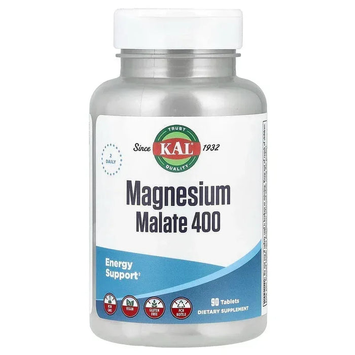 KAL, Magnesium Malate 400, 90 Tablets– Brands For Less USA