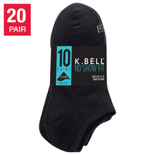 K Bell Women's No Show Sock, 20 pair