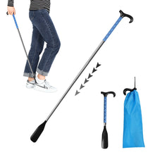 KEKOY Shoe Horn with Long Handle, 14" to 34" Adjustable and Retractable Expander Shoe Stick, Portable Stainless Steel Long Shoehorn for Seniors with Travel Bag - Brands For Less USA