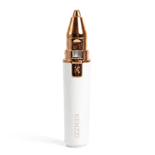 KENZZI2-in-1RechargeableFacialHairRemoverandEyebrowShaverforWomen_WhiteandRoseGold1 - Brands For Less USA