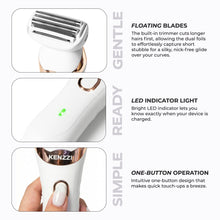 KENZZILadyShaverRechargeableElectricShaverforWomen_Wet_DryUse_Water-Resistant_ContouringHead6 - Brands For Less USA