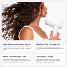 KENZZISalonPro_IonicHairDryer_1300WHigh-Speed110_000RPMBrushlessMotorwithLEDDisplay_White9 - Brands For Less USA