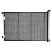 KFFKFF Retractable Safety Gate,Reinforced Fiberglass Design,Adjustable Mesh Barrier for Babies & Pets,Width up to 120 inches,38.5 inches High
