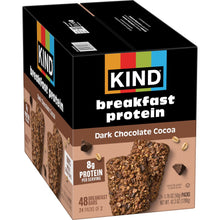 KIND Breakfast Dark Chocolate Cocoa Protein Bars, 24 ct.