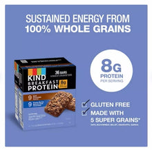 KIND Breakfast Protein Bars, Variety Pack, 18 pk.