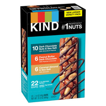KIND Nut Bar, Variety Pack, 1.4 oz, 22-count
