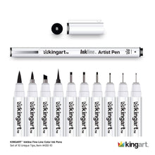 KINGARTInklineGraphicFineLineDrawingPensSet_10AssortedSizes_ArchivalBlackInkArtIllustrationandSketching2 - Brands For Less USA