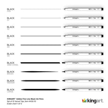 KINGARTInklineGraphicFineLineDrawingPensSet_10AssortedSizes_ArchivalBlackInkArtIllustrationandSketching4 - Brands For Less USA