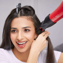 KISS Red Tourmaline Ceramic Hair Dryer with 4 Additional Styling Attachments, 1875 Watts, Red