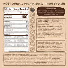 KOS Organic Superfood Plant Chocolate Peanut Butter Protein Powder 2.4lbs. - Brands For Less USA