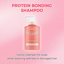 KUNDAL Protein Bonding Set Protein Bonding Shampoo, Korean Hair Care Mask, Serum Set, [Violet Muguet], 300ml 200ml 50ml, Repairing Routine Restores Softness, Shine, Manageability - Heat Protection