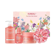 KUNDAL Protein Bonding Shampoo and Conditioner Set, [Violet Muguet],Korean Hair Care for Dry-Looking Hair, Frizz Control, Heat Protection from Daily Styling, 16.9 fl oz, 8.45 fl oz(500ml, 250ml)