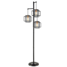 Kelsey Dual Square 3-Light Floor Lamp
