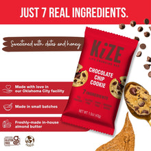 KiZE Life Changing Protein Bars, Chocolate Chip Cookie, 12 ct.