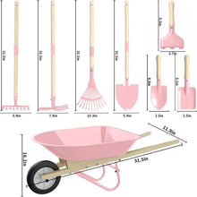 KidsWheelbarrowSetwithGardeningToolsOutdoorBackyardGardenPlayforToddlersBoysGirls3-8_withShovel_Rake_LeafRake_EasterBirthdayGifts1 - Brands For Less USA