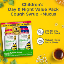 Kids Zarbee’s Cough + Cold Mucus Day and Night Value Pack, Honey, Ivy Leaf, 2x 4 fl. oz.