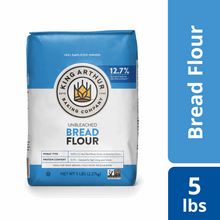 King Arthur Baking Company Non-GMO Project Verified, Certified Kosher Unbleached Bread Flour, 5 lb Bag