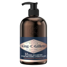 KingC.Gillette3in1Beard_Face_HairWashwithKingC.GilletteSignatureScent_11.8oz1 - Brands For Less USA