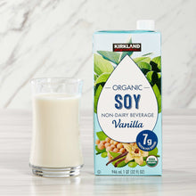Kirkland Signature, Organic Soy Beverage, Vanilla, 32 fl oz, 12-Count