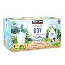 Kirkland Signature, Organic Soy Beverage, Vanilla, 32 fl oz, 12-Count