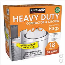 Kirkland Signature 18-Gallon Compactor & Kitchen Trash Bag, 70-count