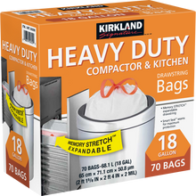 Kirkland Signature 18-Gallon Compactor & Kitchen Trash Bag, 70-count