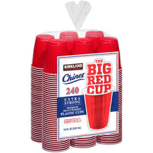Kirkland Signature Chinet 18 oz Plastic Cup, Red, 240-count