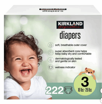 Kirkland Signature Diaper Sizes 3 - 6