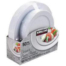 Kirkland Signature Elegant Plastic Plates, Variety Pack, White, 50-count - Brands For Less USA