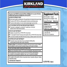 Kirkland Signature Fast Acting Lactase, 180 Caplets