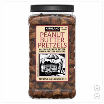 Kirkland Signature Peanut Butter Filled Pretzel Nuggets, 55 oz