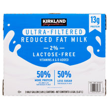 Kirkland Signature Ultra Filtered 2% Lactose Free Milk, Half Gallon, 3-count