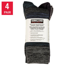 Kirkland Signature Women's Extra-Fine Merino Wool Blend Crew Sock, 4-pair