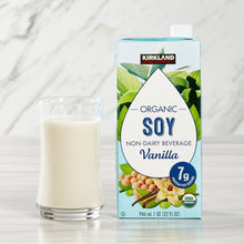 Kirkland Signature, Organic Soy Beverage, Vanilla, 32 fl oz, 12-Count
