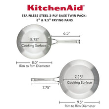 KitchenAid3-PlyBaseStainlessSteelCookwareInduction2-PieceFryPansSet_BrushedStainlessSteel9 - Brands For Less USA