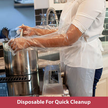 Kleen Chef Disposable Waterproof Poly Aprons, White 100 ct.