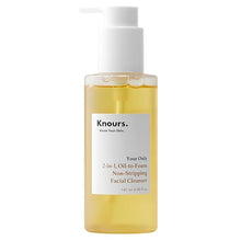 Knours Your Only 2 en 1, limpiador facial de aceite a espuma que no reseca, 140 ml, paquete de 2