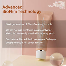 Crema facial de colágeno Kocostar T1 para envolver la mascarilla, 50 ml, paquete de 2