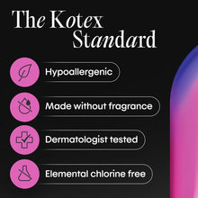 Kotex Overnight Maxi Pads, 39 Count (PACK OF 3 )