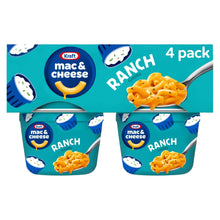 Kraft Mac and Cheese, 4 Cups, for Easy Dinner or Dinner Sides, Ranch Flavored, No Artificial Flavors, Preservatives or Dyes, 2.05 oz