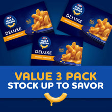 Kraft Deluxe Original Cheddar Mac N Cheese Dinner, 3 ct Pack, 14 oz Boxes, Shelf-Stable