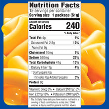 Kraft Easy Mac Original Flavor Single-Serve Pouches 18 pk.