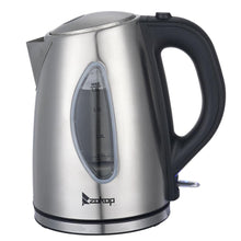 Ktaxon 1500W 1.5L Stainless Steel Electric Kettle with Water Window, Silver