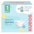 Kudos Total Chlorine Free 100% Cotton Liner Premium Diapers Sizes 1-6