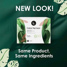 L. Ultra Thin Organic Cotton Pads with Wings, Super, 96 ct.