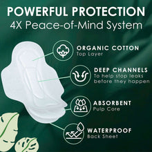 L. Ultra Thin Organic Cotton Pads with Wings, Super, 96 ct.